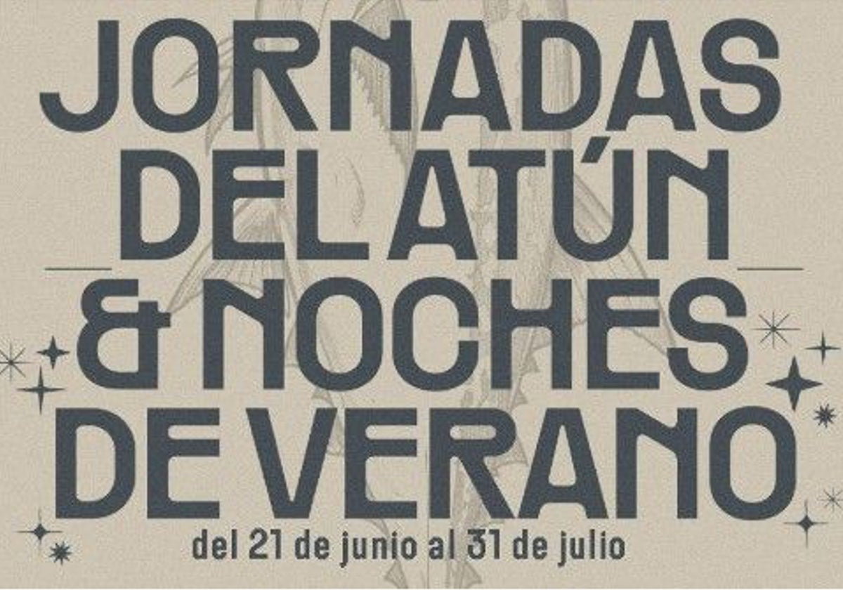 Cartel de las Jornadas del Atún & Noches de verano en la Brasserie Marengo de Córdoba