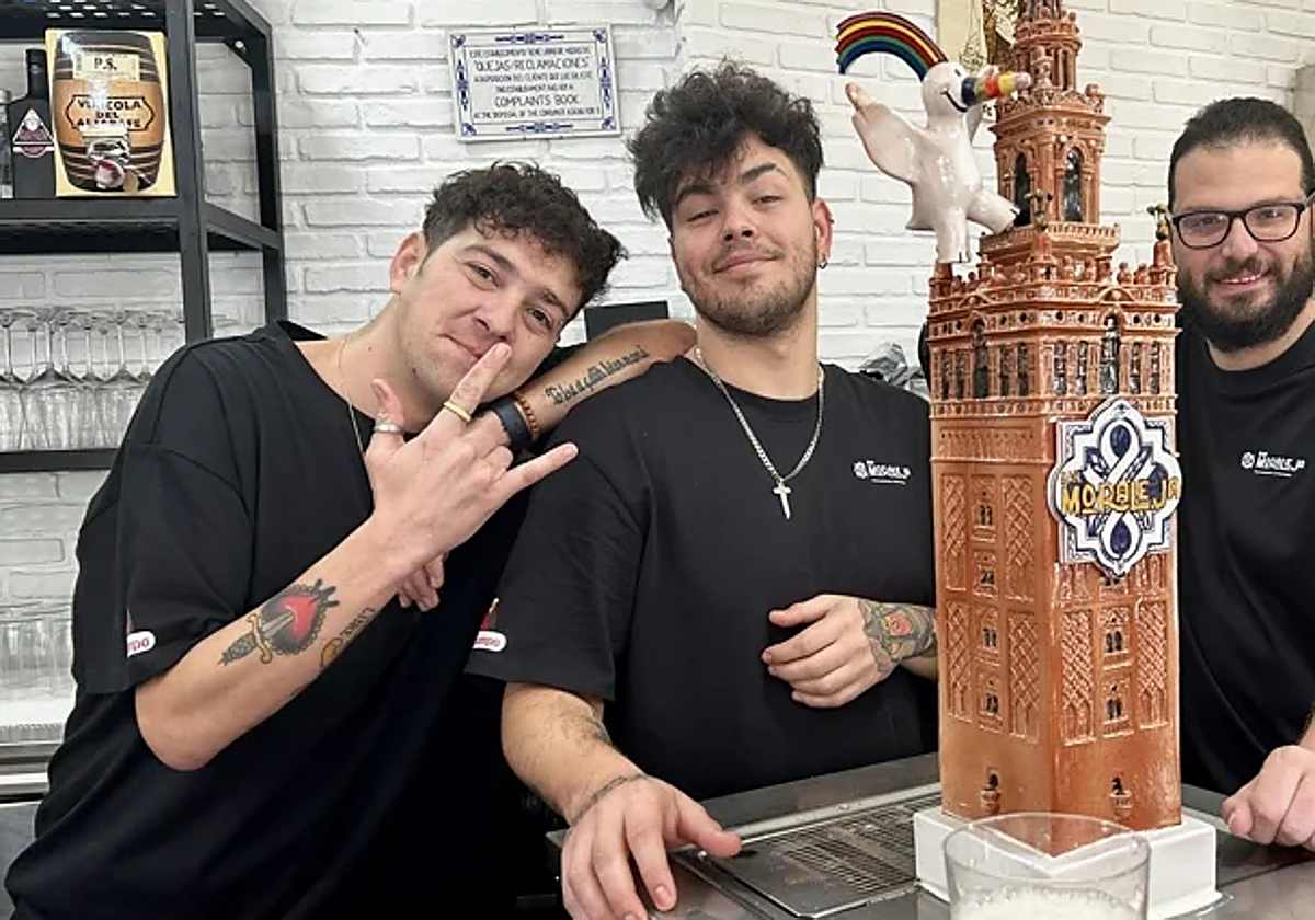 Los hermanos Fernando y José Luis Morales y su socio Pablo Vázquez, propietarios de Moraleja