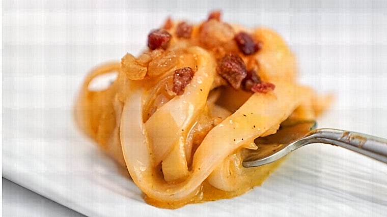 Calamares  a la carbonara