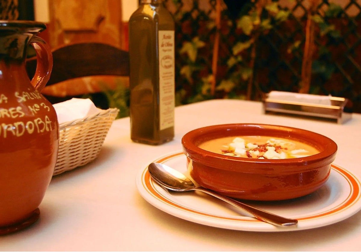 Salmorejo de la Taberna Salinas en Córdoba