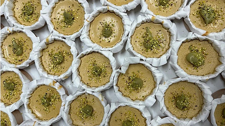 Tartas de queso sabor pistacho de Abuela Canalla