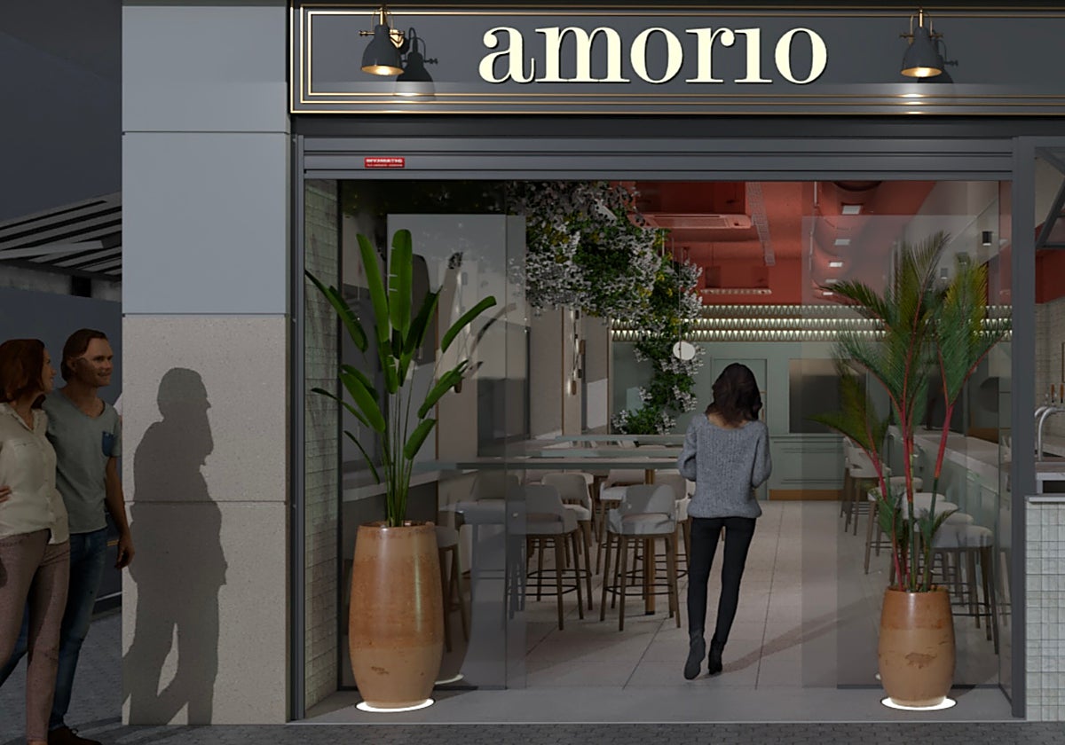 Recreación del nuevo restaurante Amorio