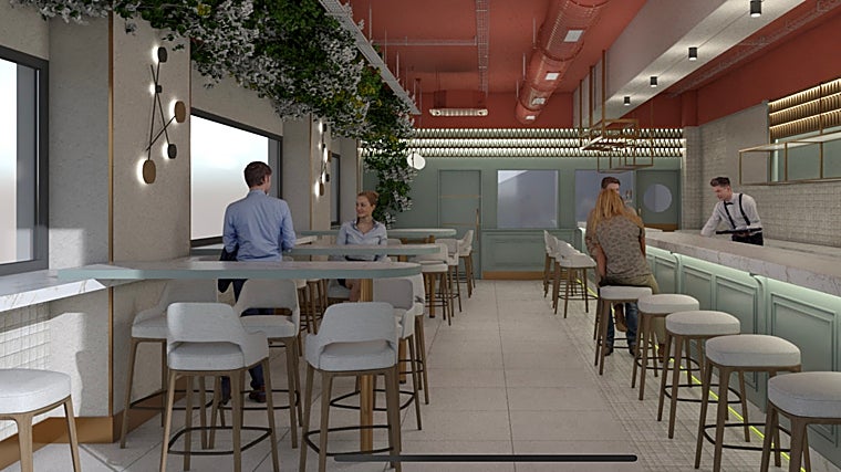 Recreación del interior de Amorio