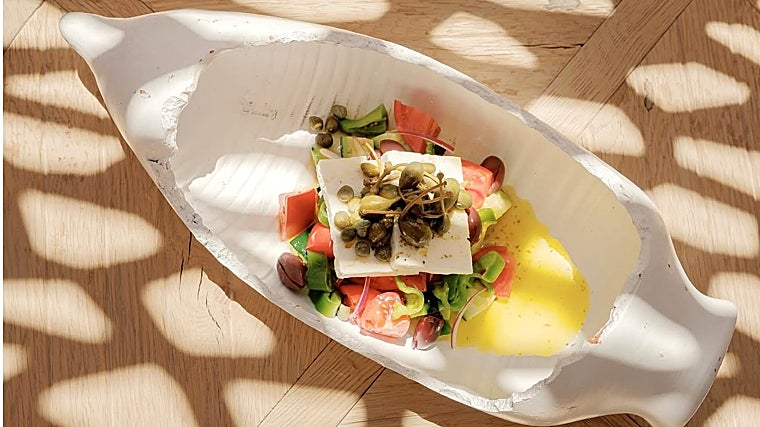 Ensalada de sandía y queso feta