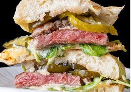 El bocadillo de mogote ibérico de EME de Mariano, que se ha coronado como el mejor de Bocata Fest