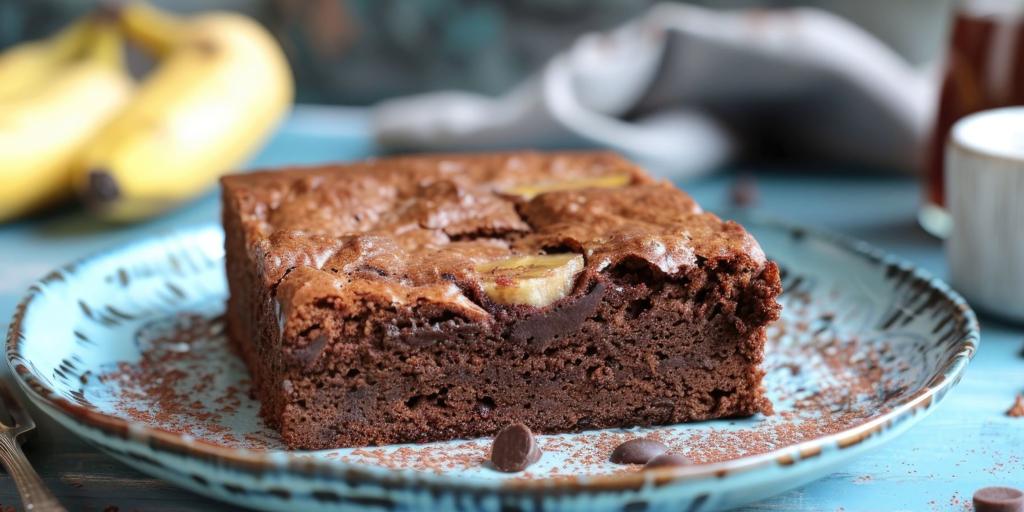 Bizcocho de chocolate saludable sin horno y con sólo dos ingredientes
