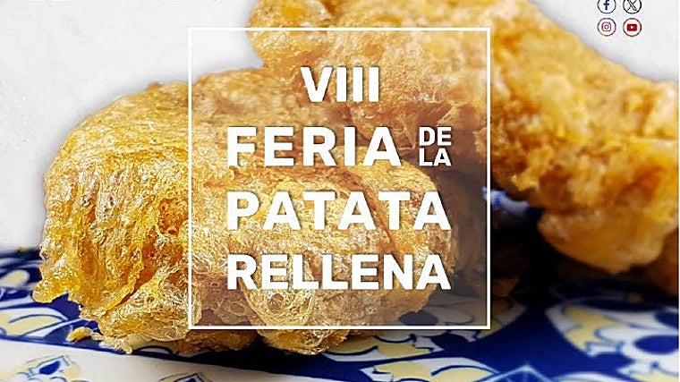 Cartel de la VIII Feria de la Patata Rellena en Bujalance