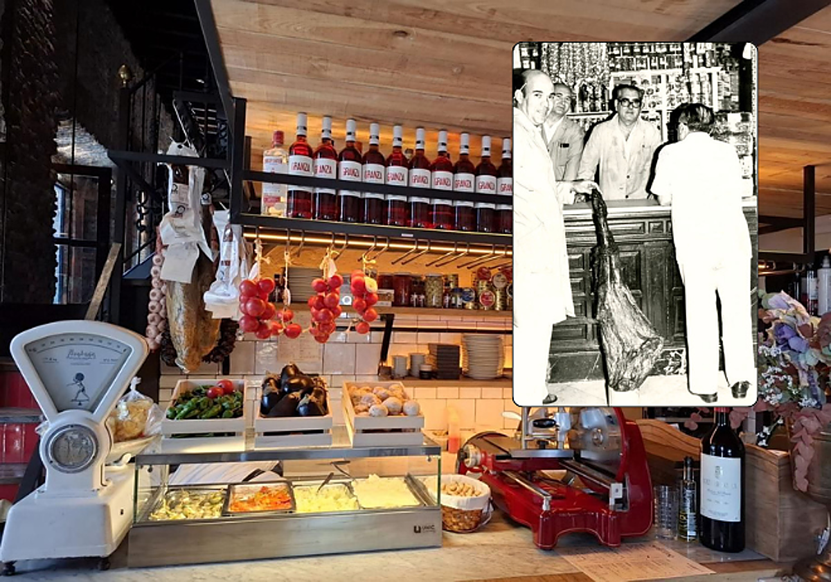 Casa Marciano ha querido recuperar el toque clásico de aquel mítico ultramarinos, pero añadiéndole cocina para comer