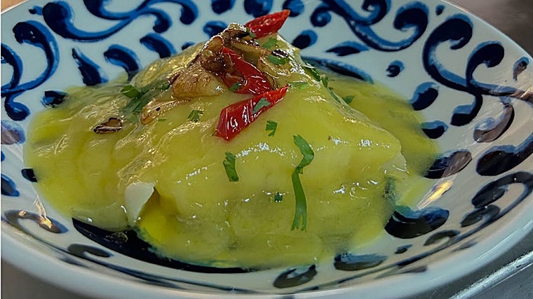 Bacalao al pilpil de La Mar Nuestra  en Los Bermejales