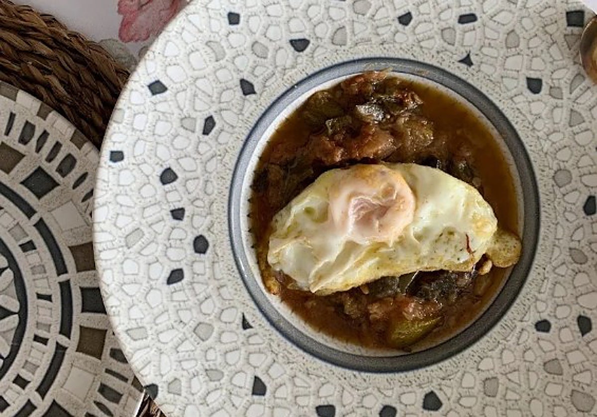 Una de las elaboracines caseras del restaurante Sol Zapatilla en Montoro (Córdoba)