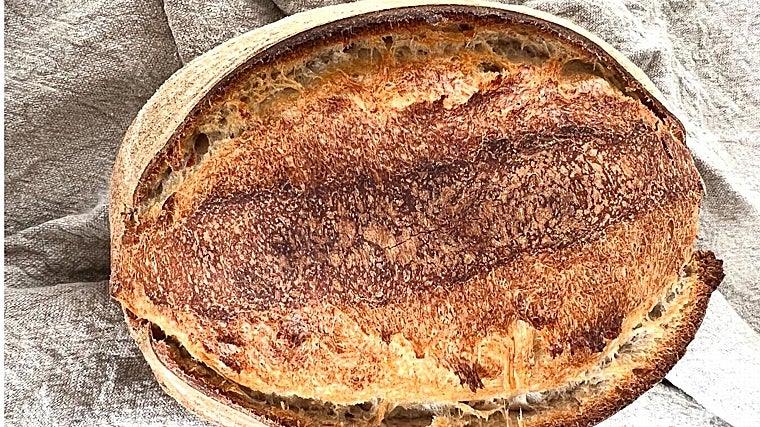 Hogaza de pan rústico