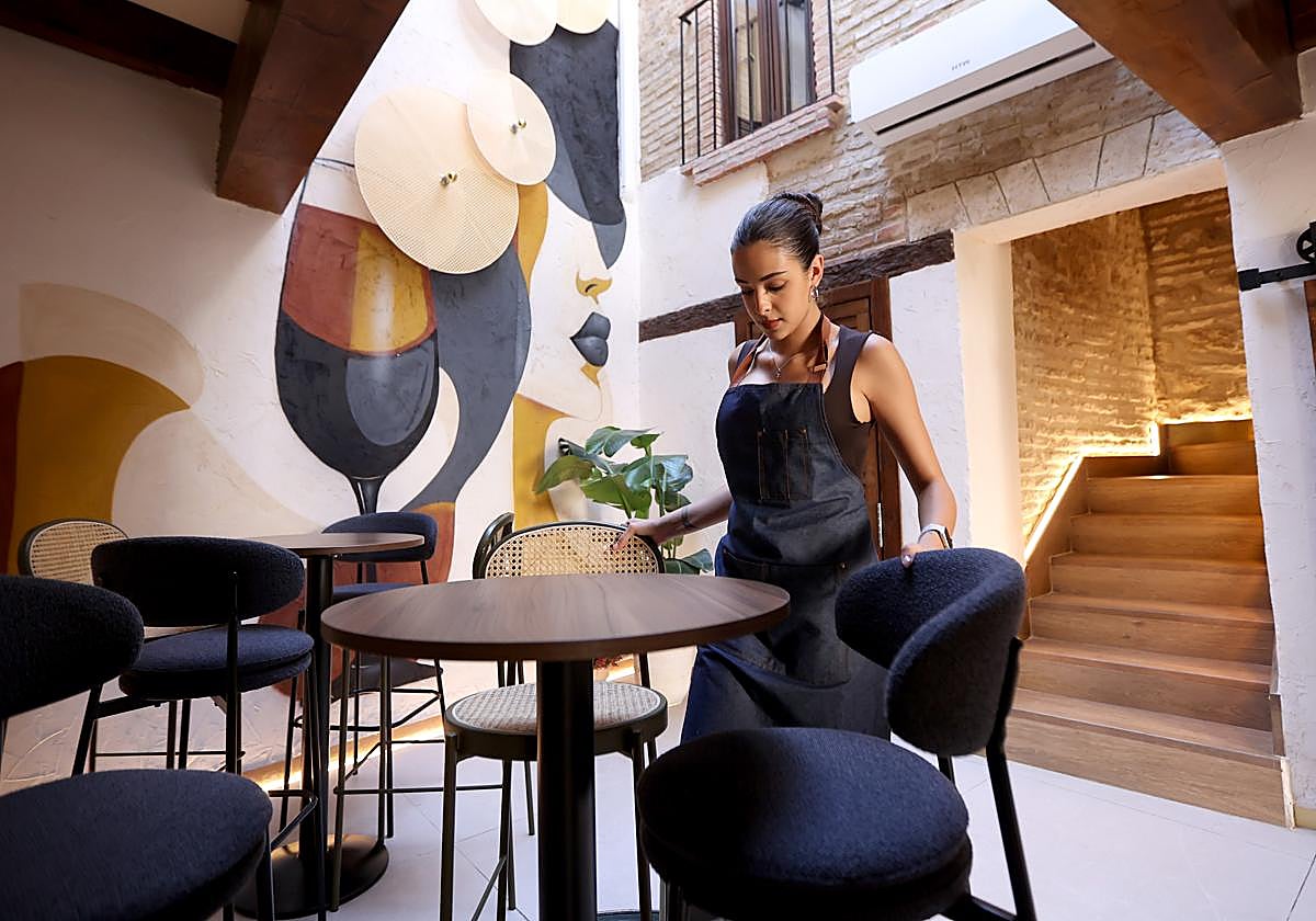 Interior de La Ruina de la Colegiata, en la céntrica casa de la calle Menéndez Pelayo, junto al Gran Teatro