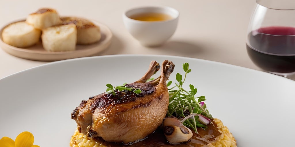 Así se prepara este arroz con codornices y champiñones