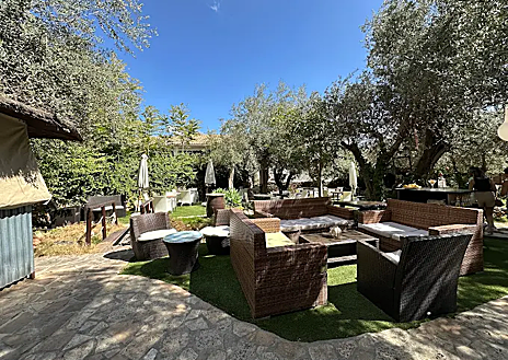 Imagen secundaria 1 - El restaurante ofrece una agradable terraza rodeada de vegetación