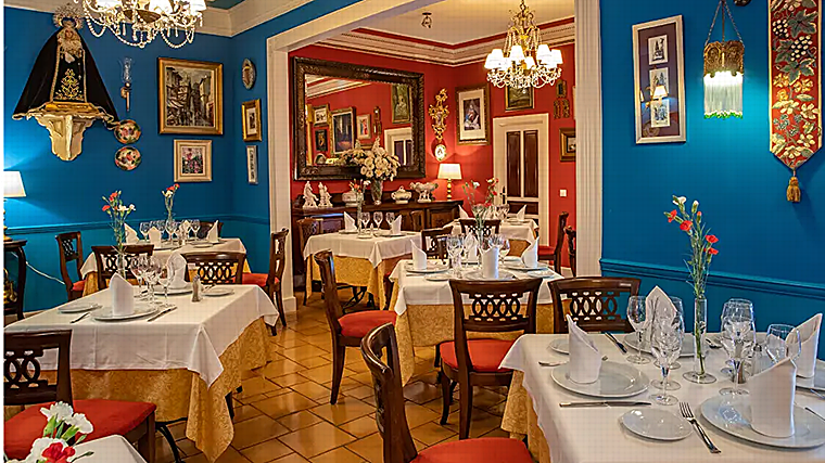 El interior de Las Golondrinas., en Málaga