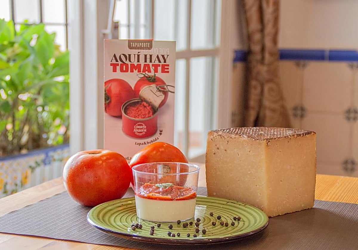 Panacota salada con mermelada de tomate de Casa Peña, una de las tapas participantes en esta ruta de Alhaurín de la Torre