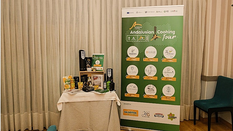 Productos andaluces adheridos a Gusto del Sur que los chefs de Andalusian Cooking Tour Gusto del Sur 2025 realzan en sus menús