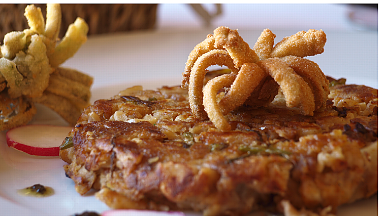 One of the dishes from the daily a la carte menu