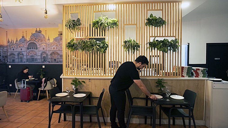 Interior del restaurante italiano Sant'Angelo