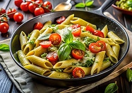 Penne con pesto de tomates secos
