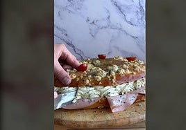 Una panadería de Sevilla crea el 'roscón salado italiano' para Navidad
