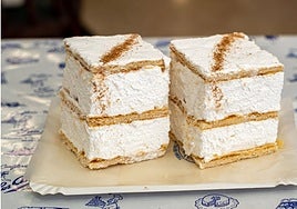 Milhojas de nata de Confitería Los Ángeles