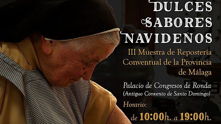 Cartel de presentación de la III Muestra de Repostería Conventual de Málaga