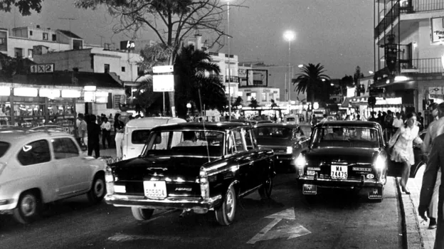 Una de las calles de Torremolinos, en 1969