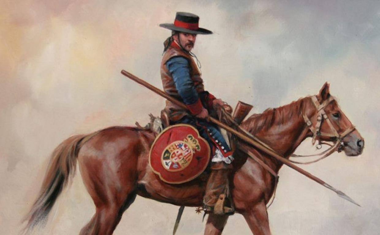 'Dragón de Cuera', cuadro de Augusto Ferrer-Dalmau.