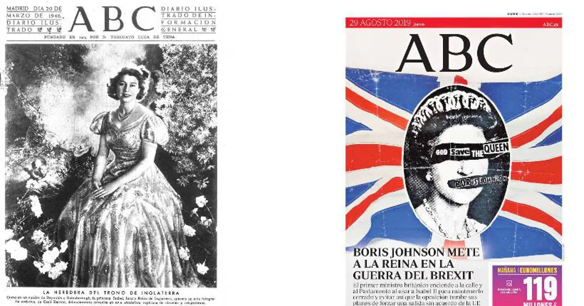 Todas las portadas de la Reina Isabel II en ABC desde 1946