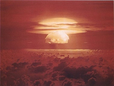 Explosión nuclear de la bomba estadounidense Castle Bravo