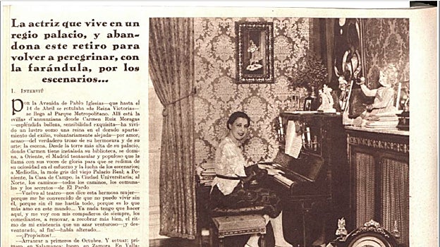 Entrevista a Carmen Ruiz Moragas en la revista 'Crónica'