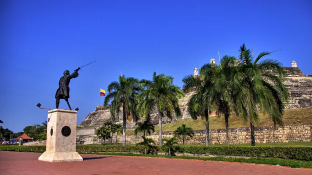 Monument of Blas de Lezo in Cartagena de Indias.E