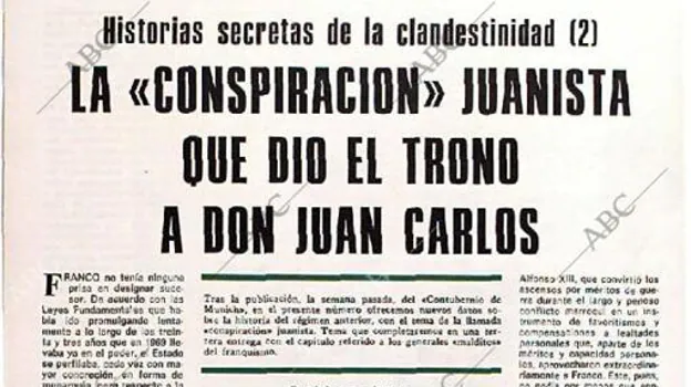 Reportaje la conspiraron contra Franco, publicado por 'Blanco y Negro' en 1979