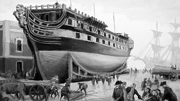 Uno de los bocetos de Augusto Ferrer-Dalmau