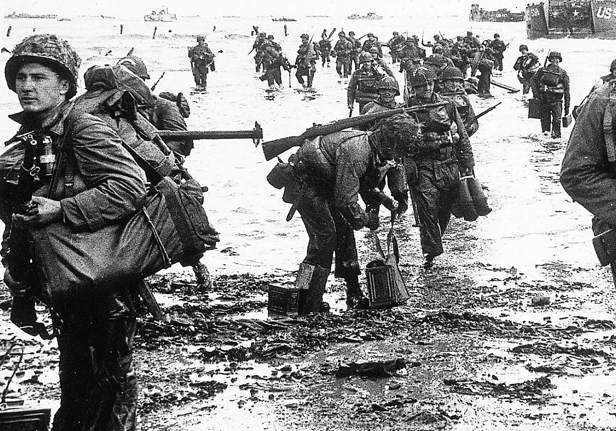 Llegada de la última oleada de soldados a las playas el 6 de junio de 1944