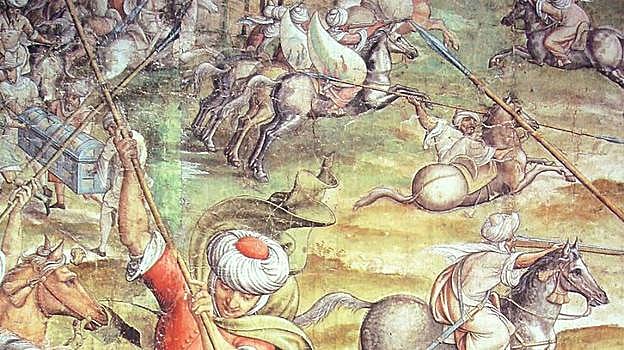 Escena de batalla en Túnez, 1535.