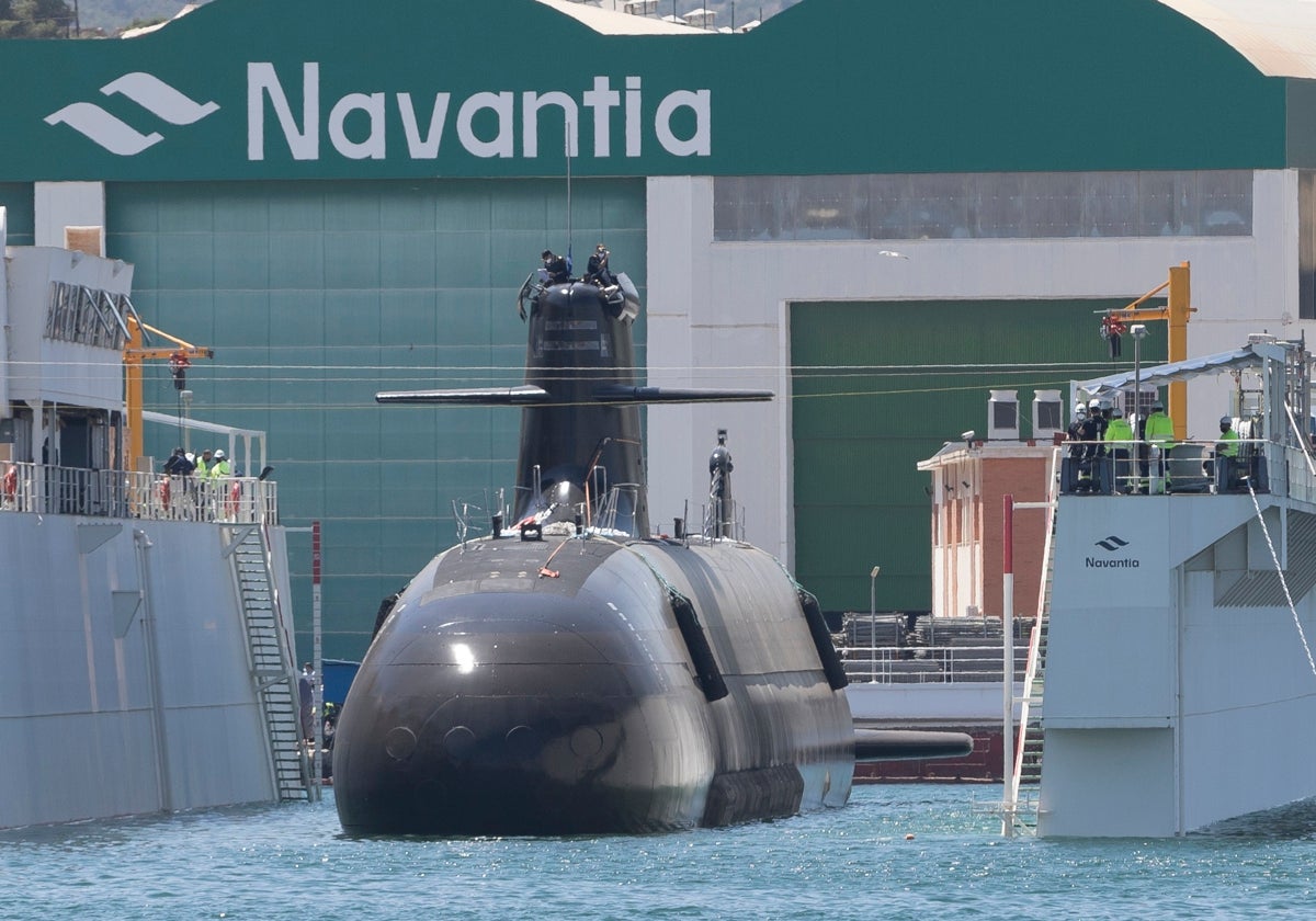 Submarino S-80, en el astillero