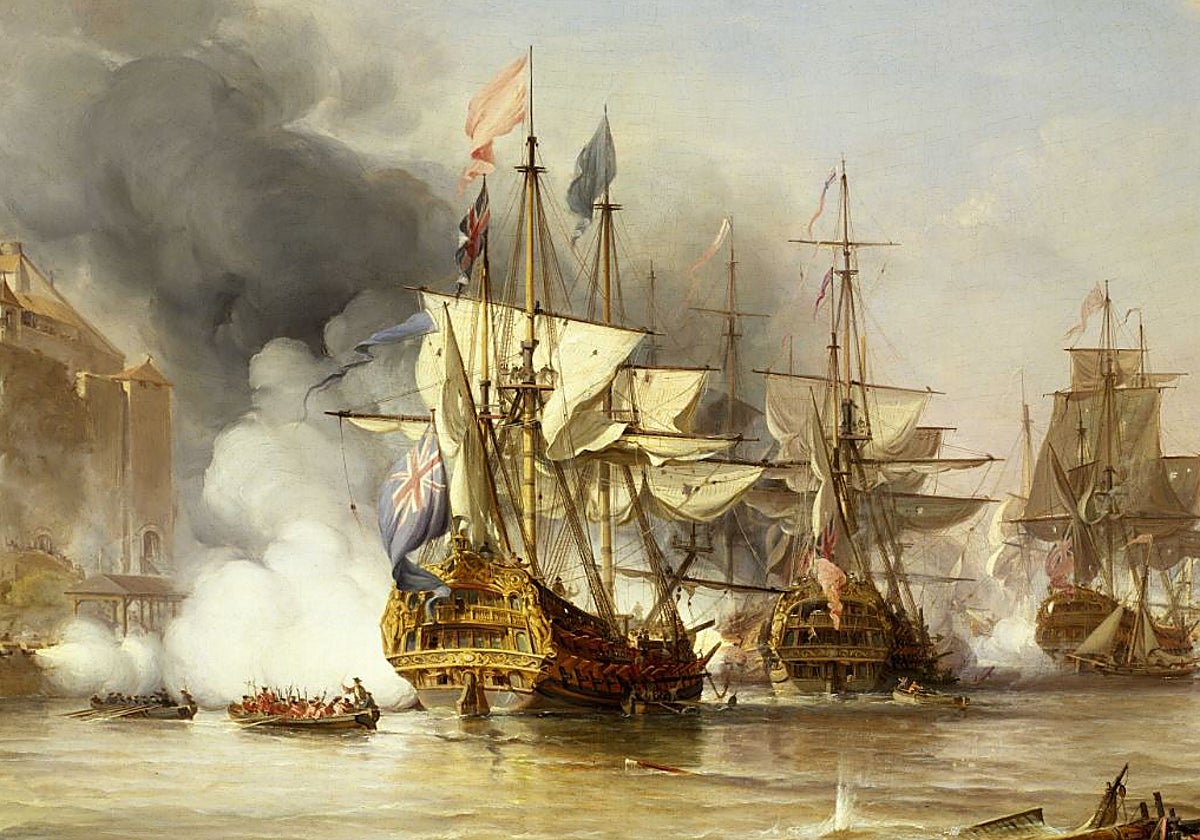 'La captura de Puerto Bello', obra de George Chambers en el siglo XIX