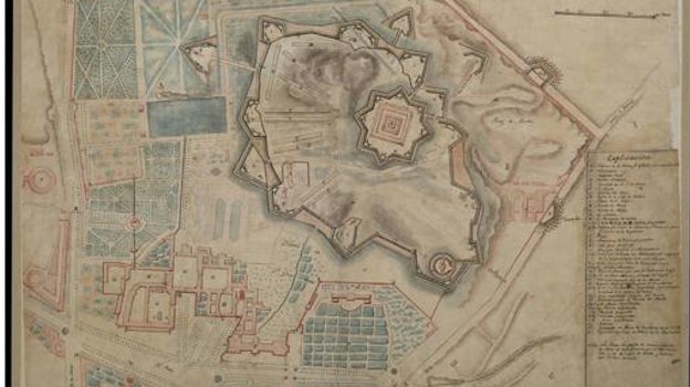 Plano del Retiro y Fortificaciones de los franceses desde 1808 a 1814