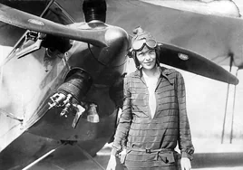 Amelia Earhart , la piloto que cruzó el Atlántico