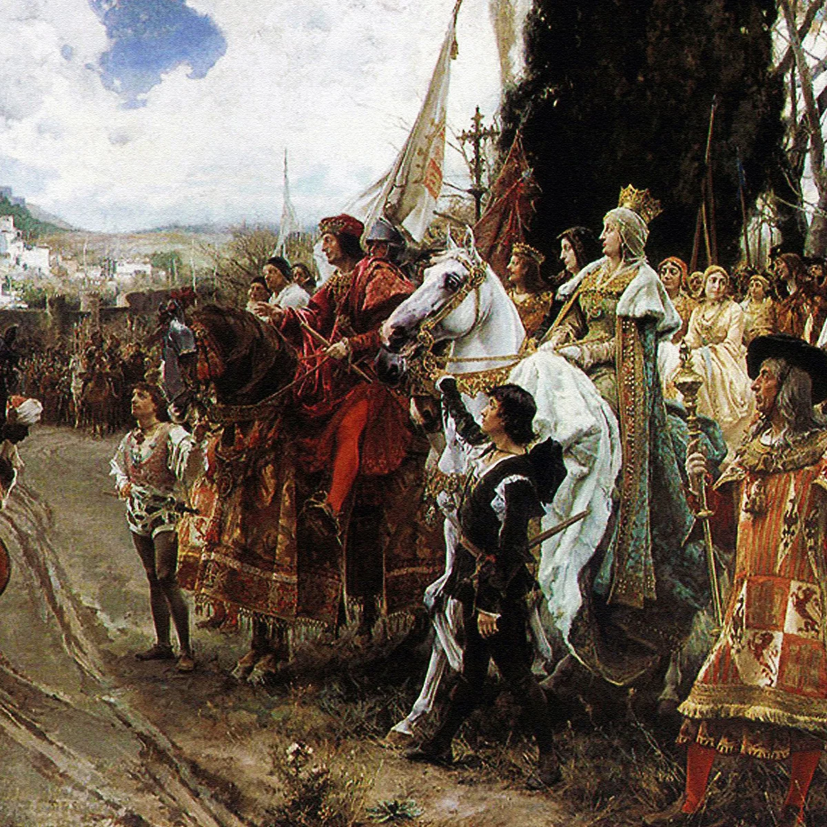 La rendición de Granada, pintada por Pradilla