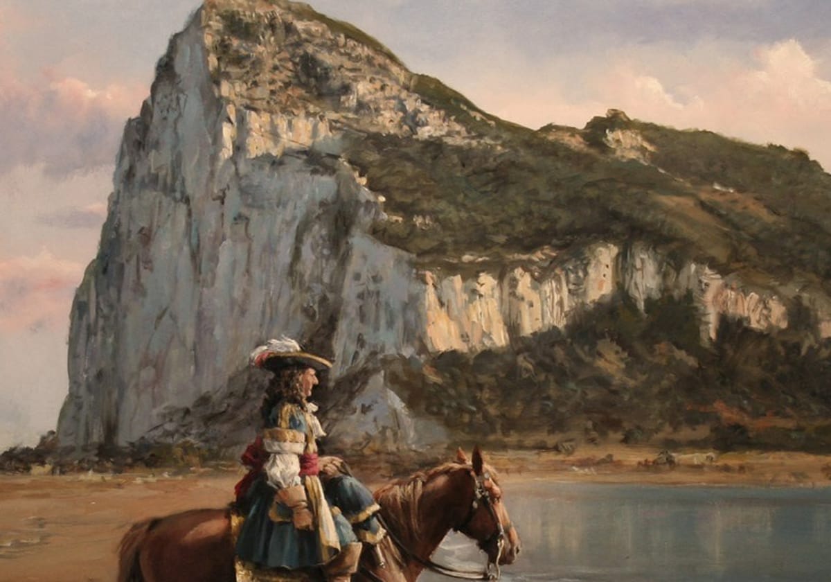 Detalle de 'El último de Gibraltar', de Augusto Ferrer-Dalmau