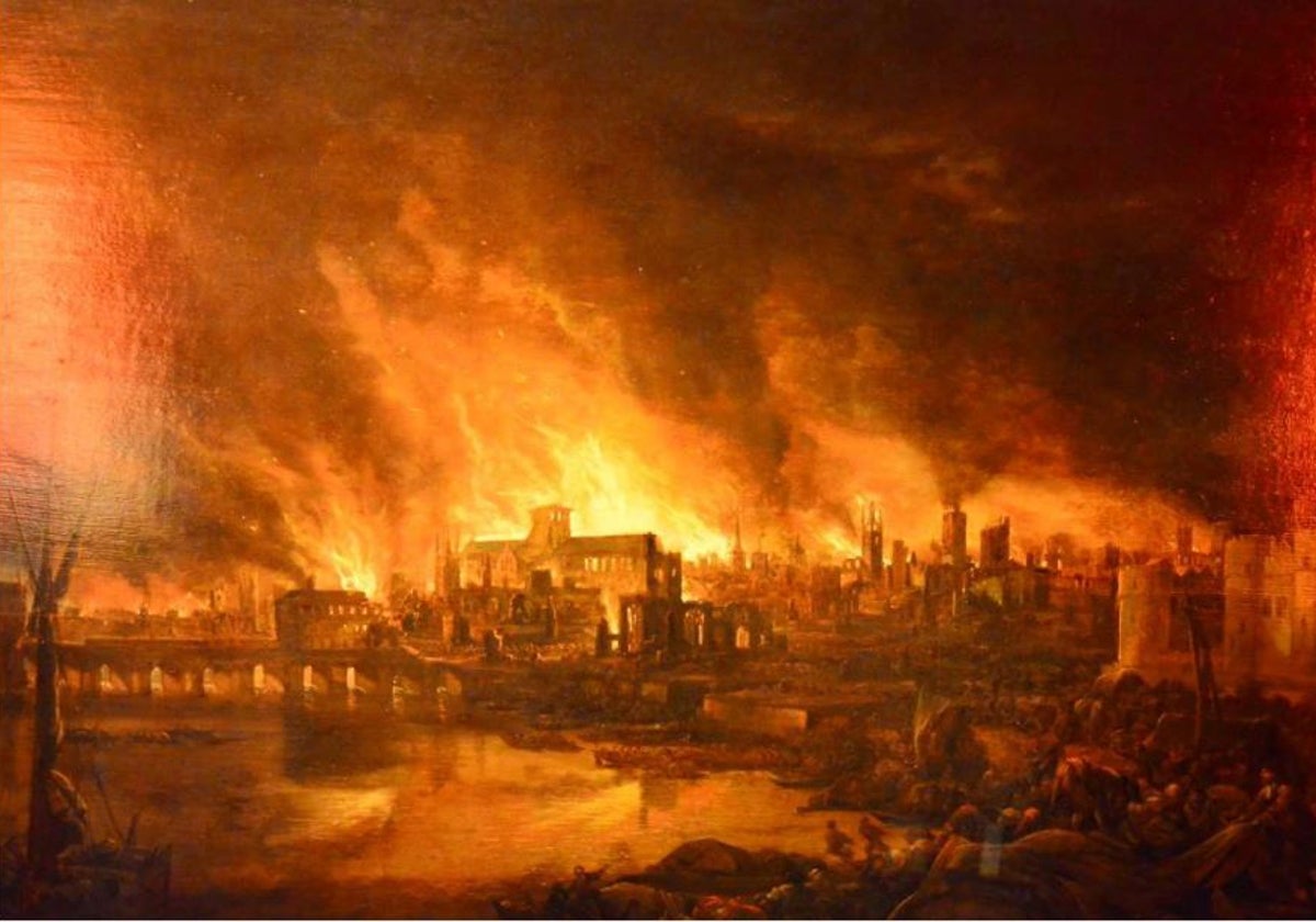 El incendio que destruyó 14.000 casas, 400 calles y 83 iglesias en Londres: «El plomo derretido formó arroyos»