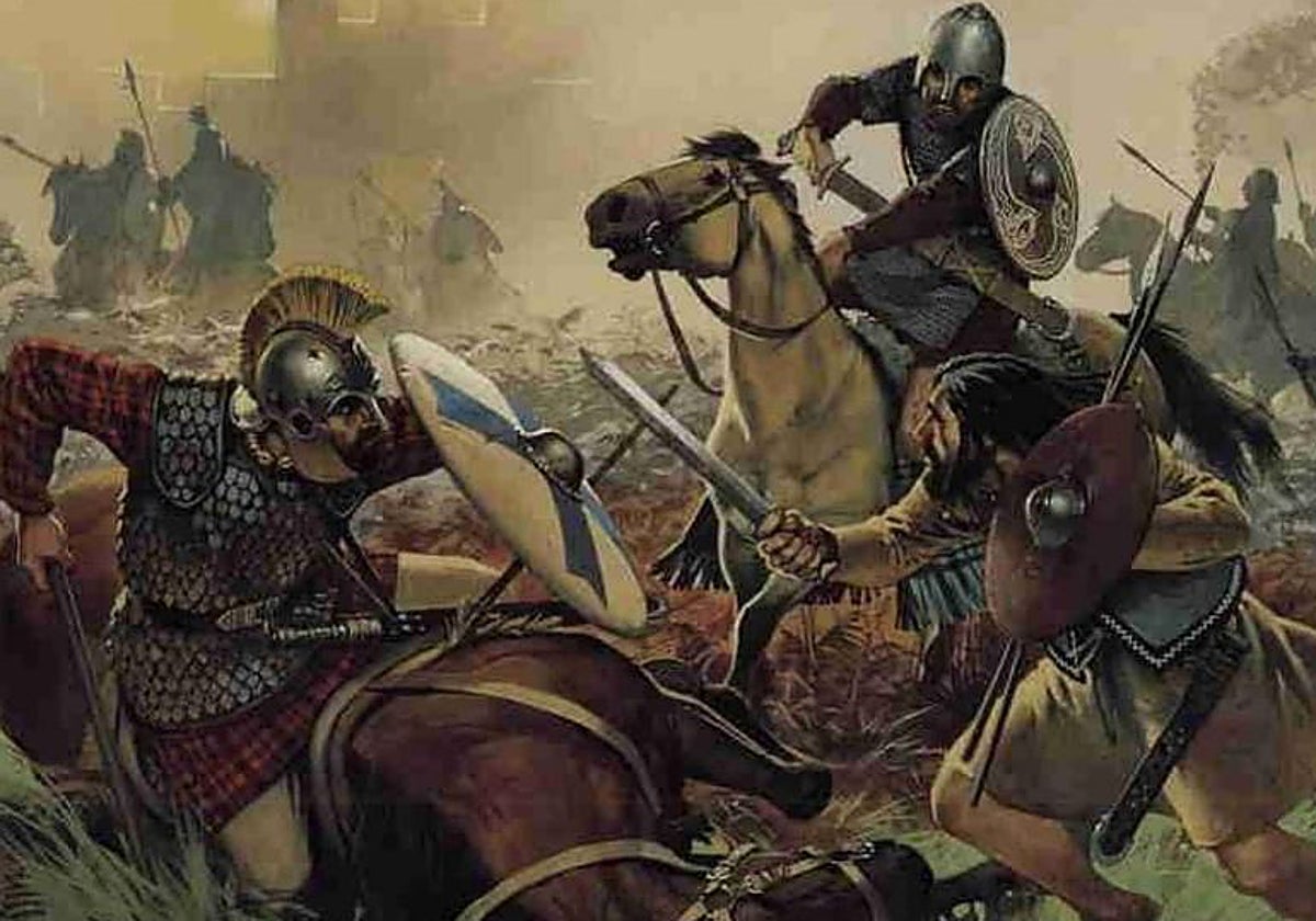 Ilustración sobre las guerras cántabras