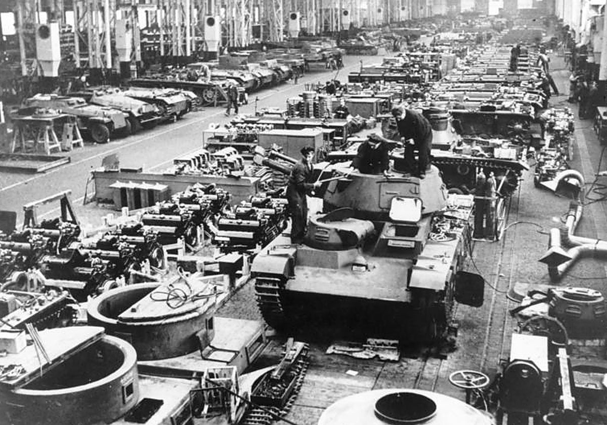 Producción de tanques durante los primeros años de la Segunda Guerra Mundial