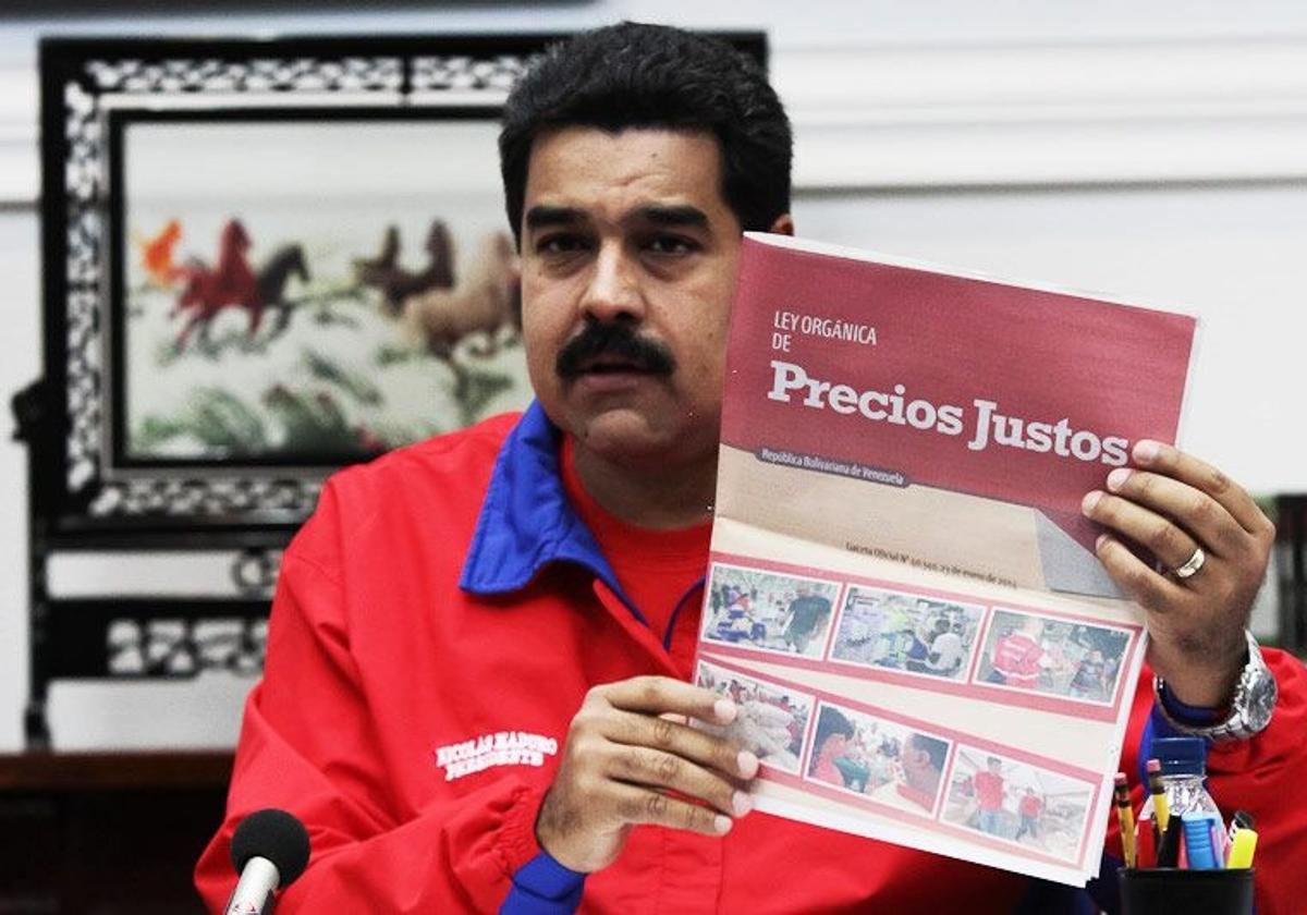 Maduro, en una rueda de prensa en 2023