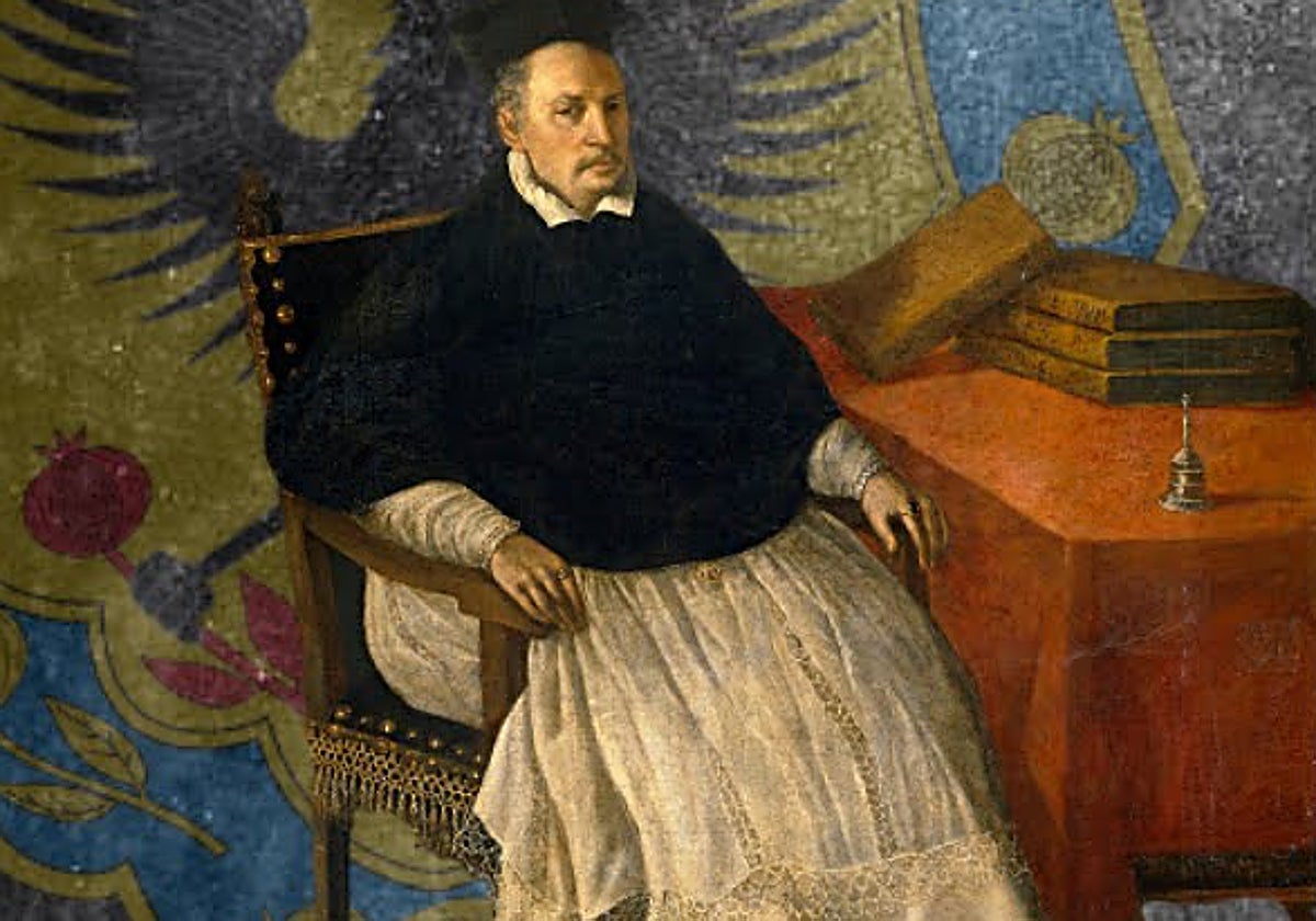 Retrato de Diego de Deza realizado por Zurbarán en 1631, en el Museo del Prado