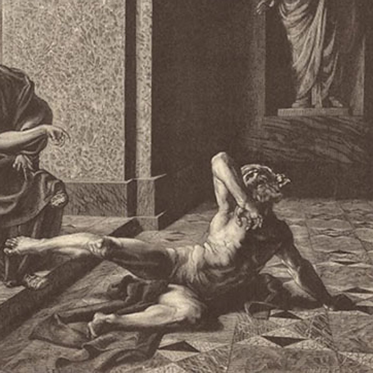 Probando un veneno con un esclavo en el Imperio Romano