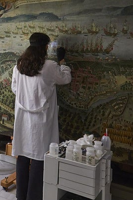 Restauración del cuadro